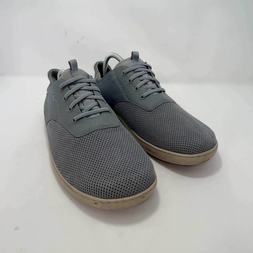 OluKai Nohea Moku Mens 10 Fog Gray Mesh Boat Shoes Hybrid Sneakers Drop-In Heel